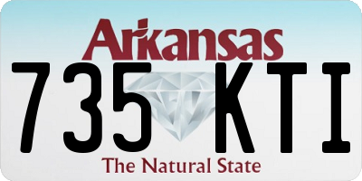AR license plate 735KTI