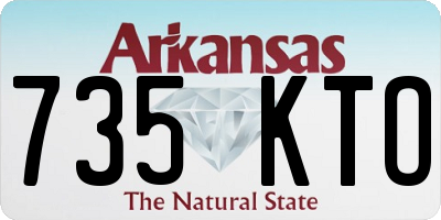 AR license plate 735KTO