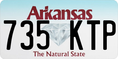 AR license plate 735KTP