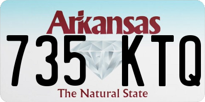AR license plate 735KTQ