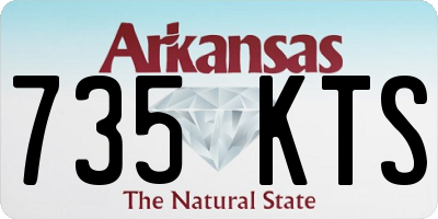 AR license plate 735KTS