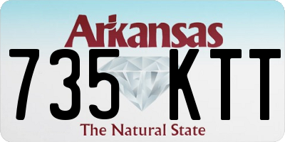 AR license plate 735KTT