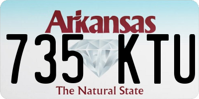 AR license plate 735KTU