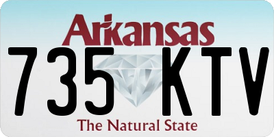 AR license plate 735KTV