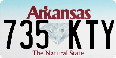 AR license plate 735KTY