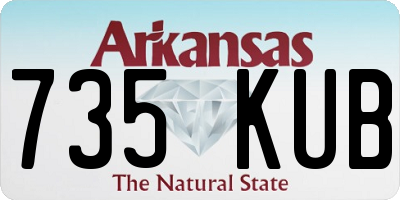 AR license plate 735KUB