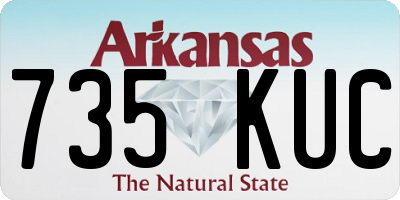 AR license plate 735KUC