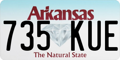 AR license plate 735KUE