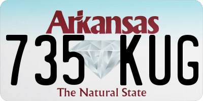 AR license plate 735KUG