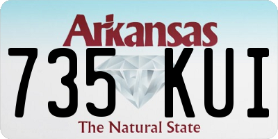 AR license plate 735KUI