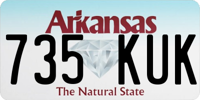 AR license plate 735KUK