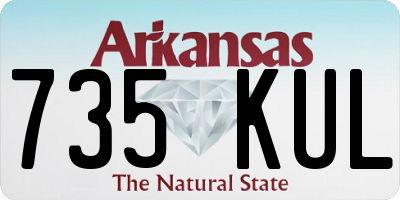 AR license plate 735KUL