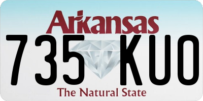 AR license plate 735KUO