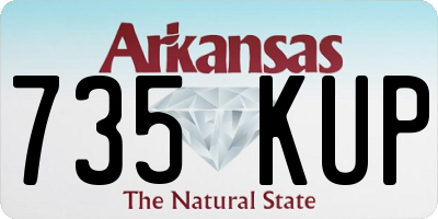 AR license plate 735KUP