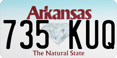 AR license plate 735KUQ