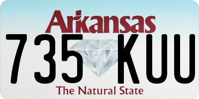 AR license plate 735KUU
