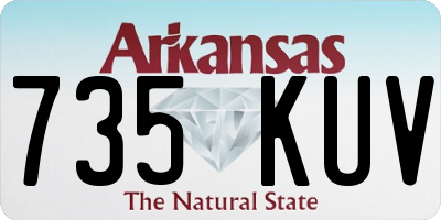 AR license plate 735KUV