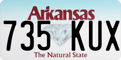 AR license plate 735KUX
