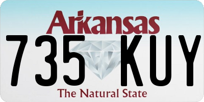 AR license plate 735KUY