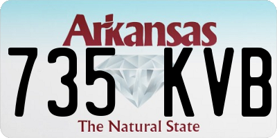 AR license plate 735KVB