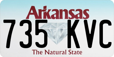 AR license plate 735KVC