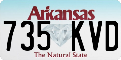 AR license plate 735KVD