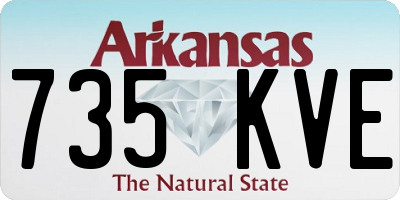 AR license plate 735KVE