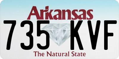AR license plate 735KVF