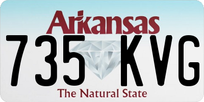 AR license plate 735KVG