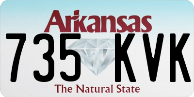 AR license plate 735KVK