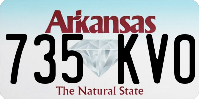 AR license plate 735KVO