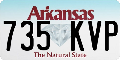 AR license plate 735KVP