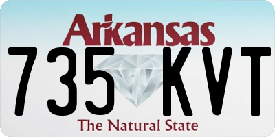 AR license plate 735KVT