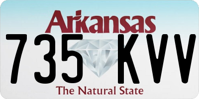 AR license plate 735KVV