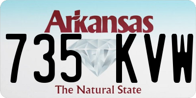 AR license plate 735KVW