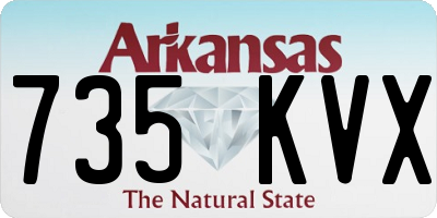 AR license plate 735KVX
