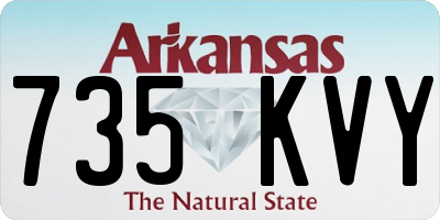 AR license plate 735KVY