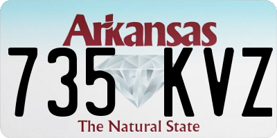 AR license plate 735KVZ