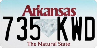 AR license plate 735KWD