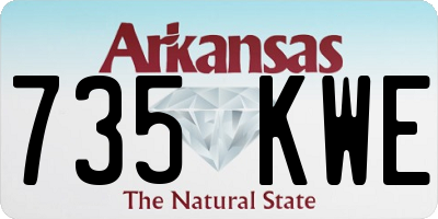 AR license plate 735KWE