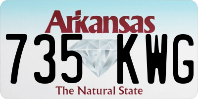 AR license plate 735KWG
