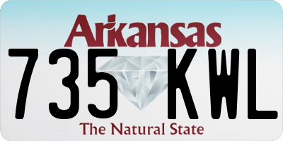 AR license plate 735KWL