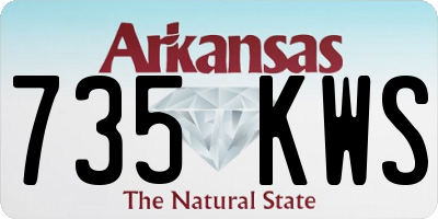 AR license plate 735KWS
