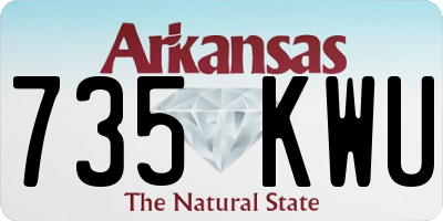 AR license plate 735KWU