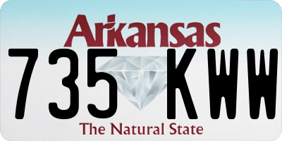 AR license plate 735KWW