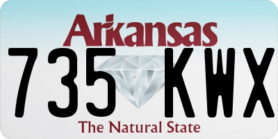 AR license plate 735KWX