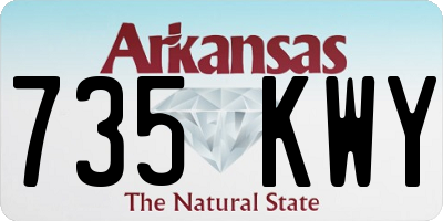 AR license plate 735KWY