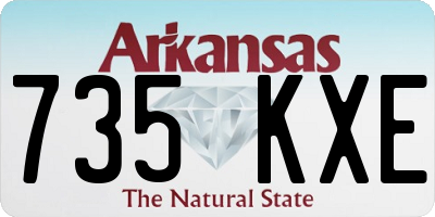 AR license plate 735KXE