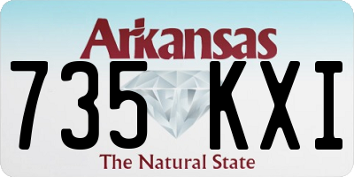 AR license plate 735KXI