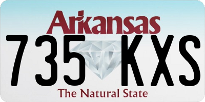AR license plate 735KXS